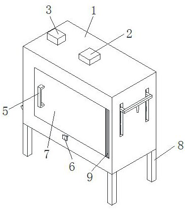 Material ejecting device facilitating metal mold processing