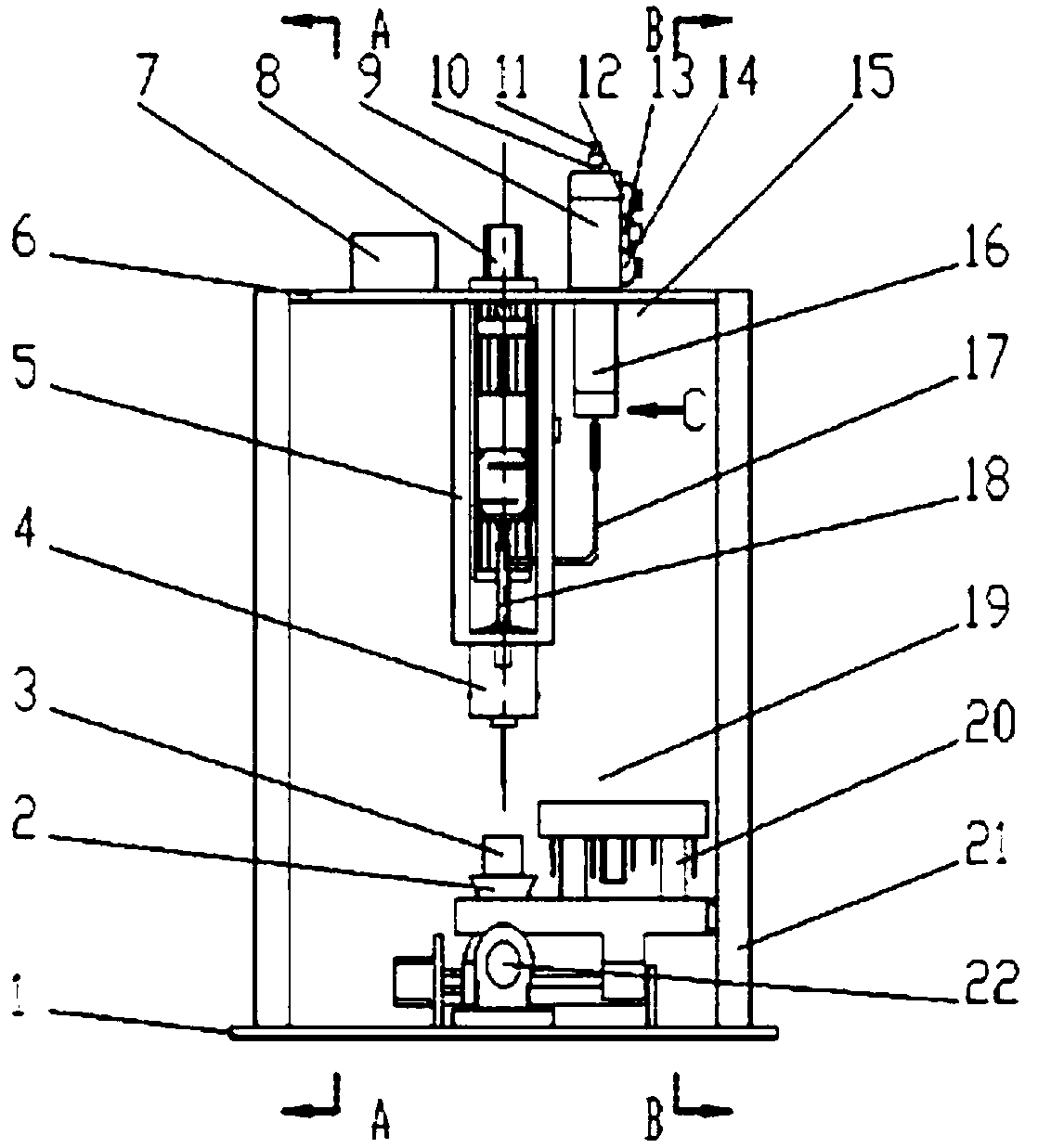 Piston and pneumatic type 3D printing biological material extrusion test device