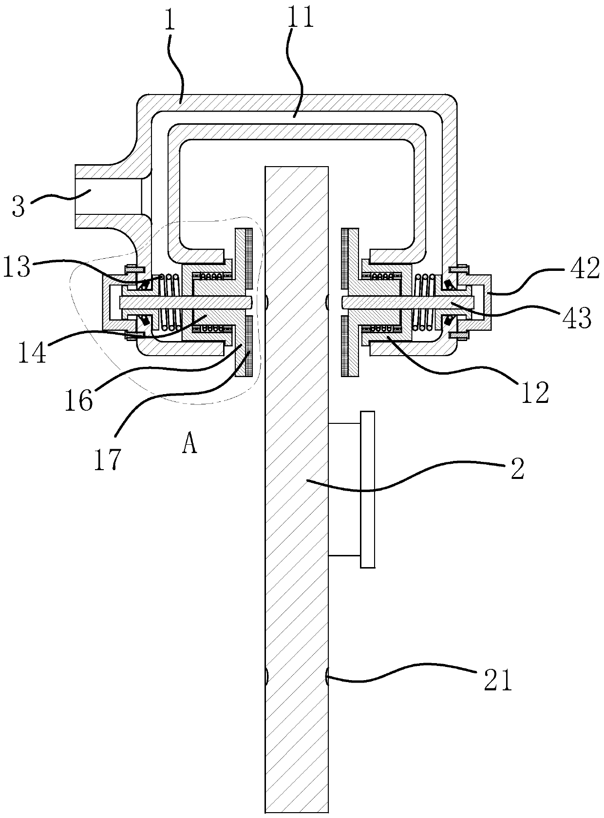 A kind of automobile disc brake system