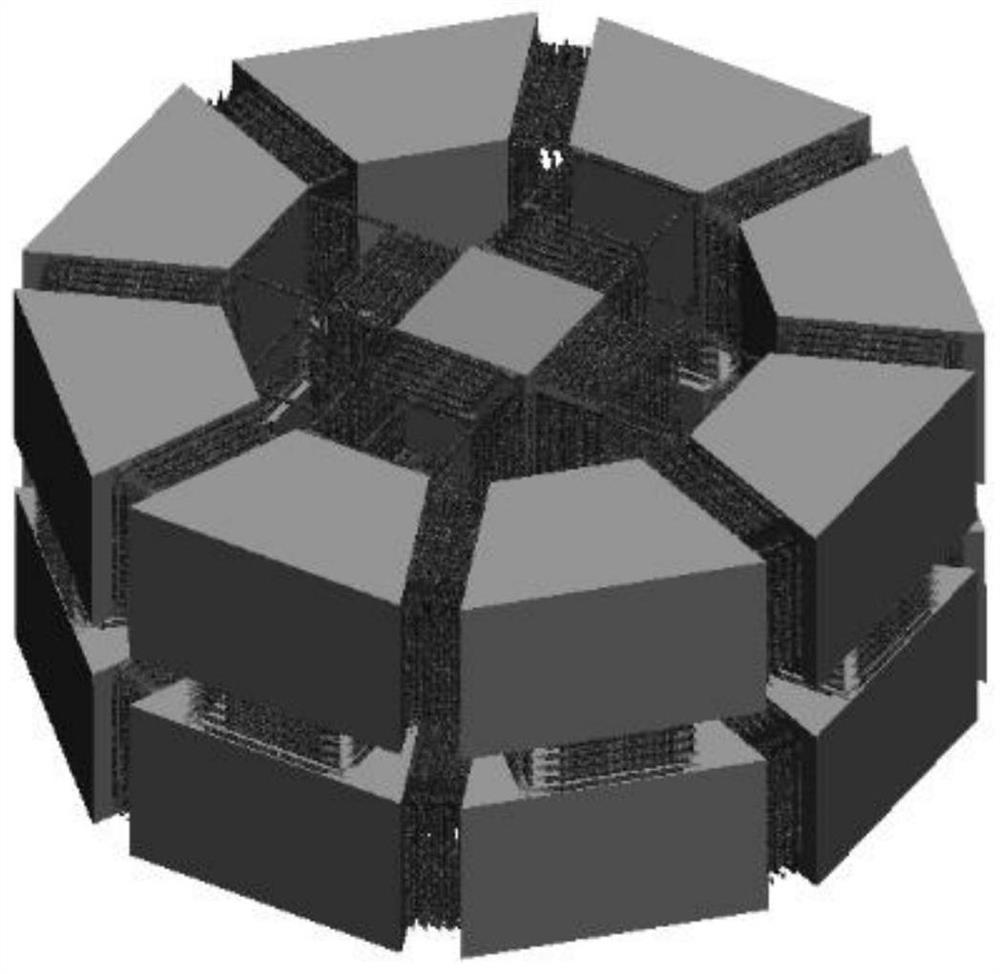 Expandable cabin section mechanism with high folding-unfolding ratio