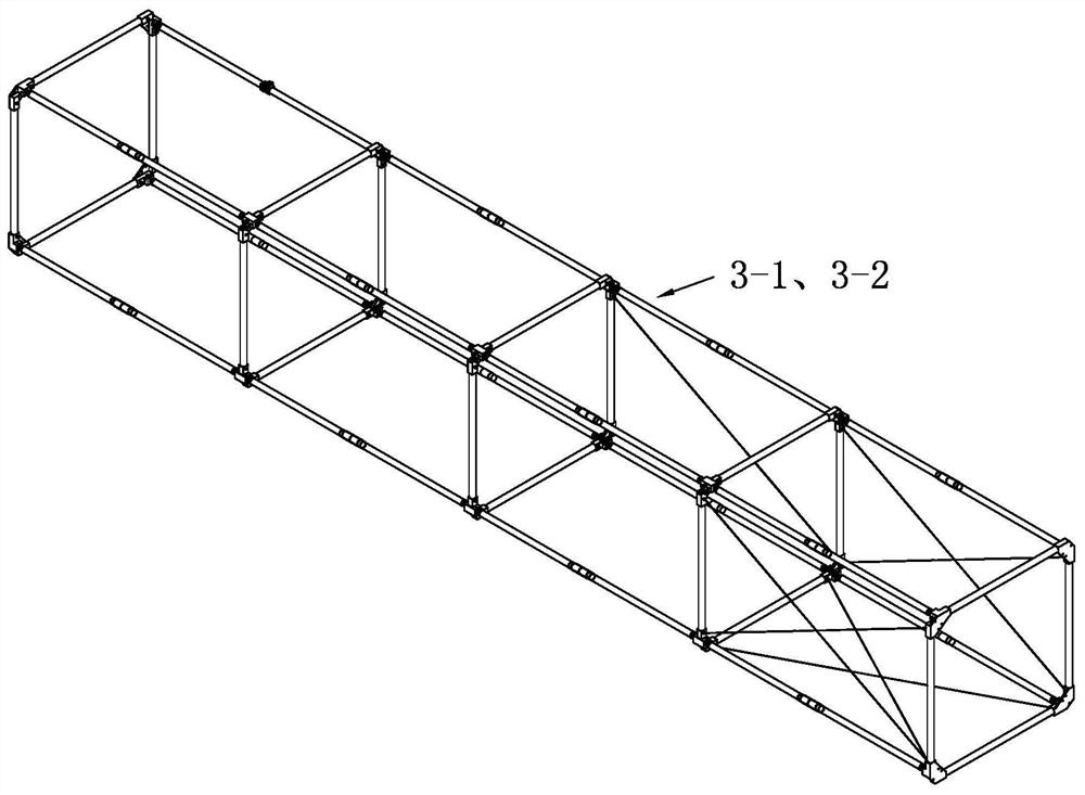 Expandable cabin section mechanism with high folding-unfolding ratio