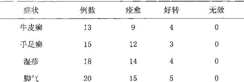 Chinese medicinal sterilizing liquor for treating skin tinea and eczema and preparation method thereof