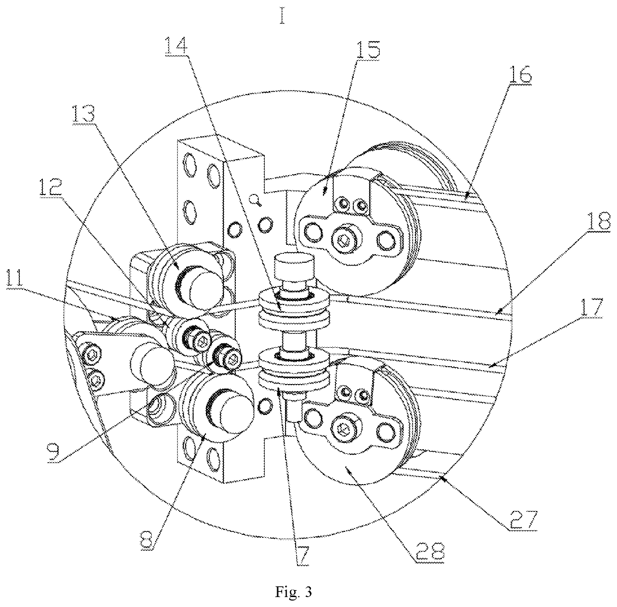 Gravity balancing device for rehabilitation robot arm