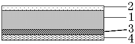 An aluminized film and film-coated color steel plate with wire drawing effect