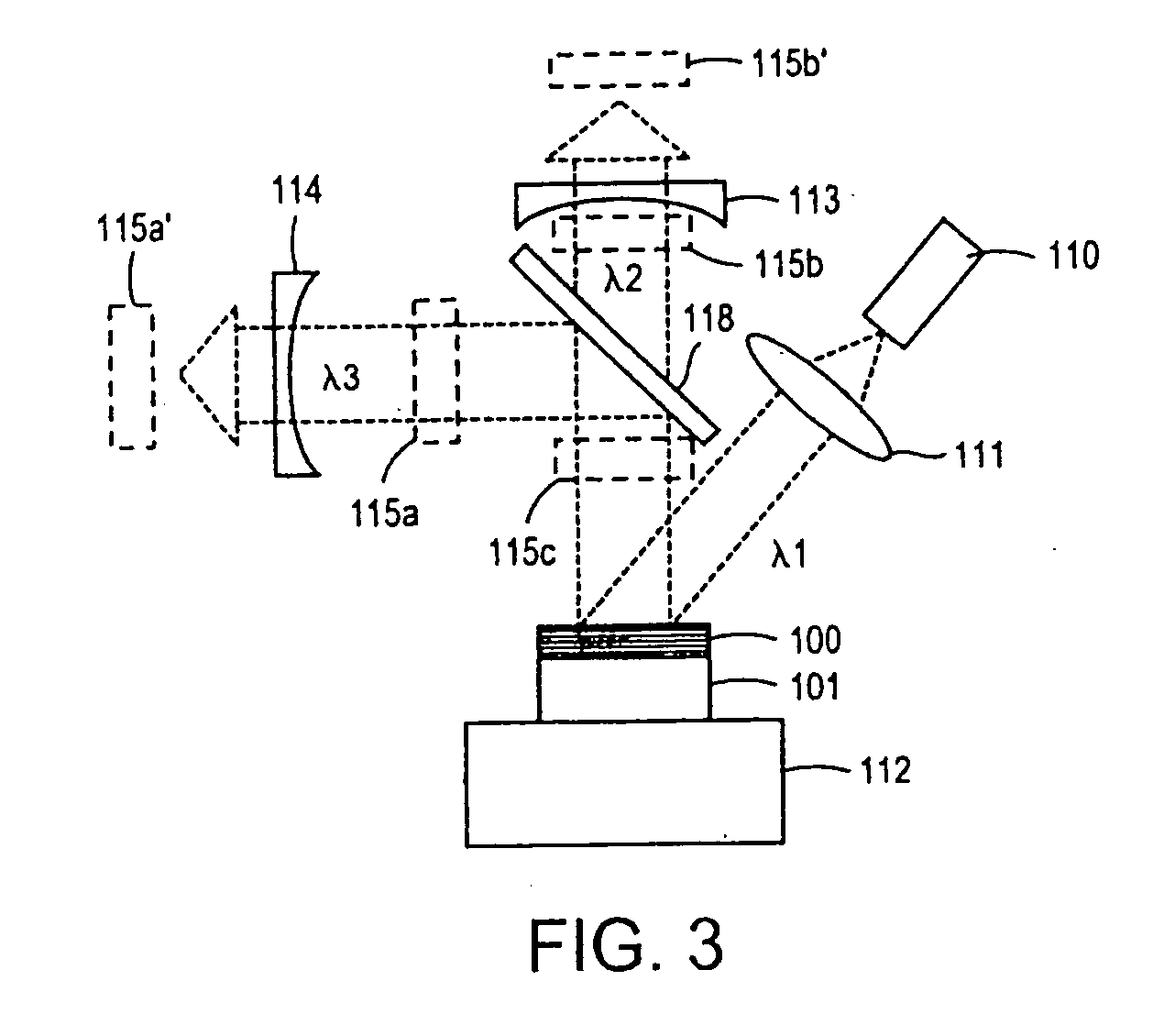 External cavity dual wavelength laser system