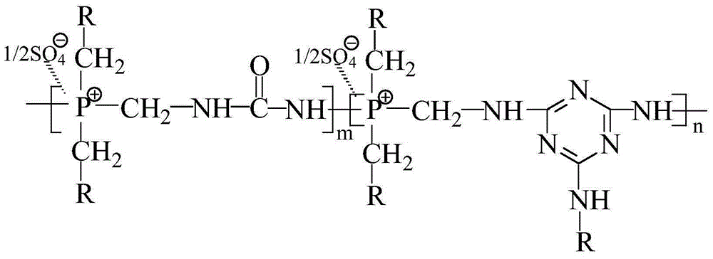 Cross-linked type insoluble halogen-free flame retardant and preparation method and application thereof