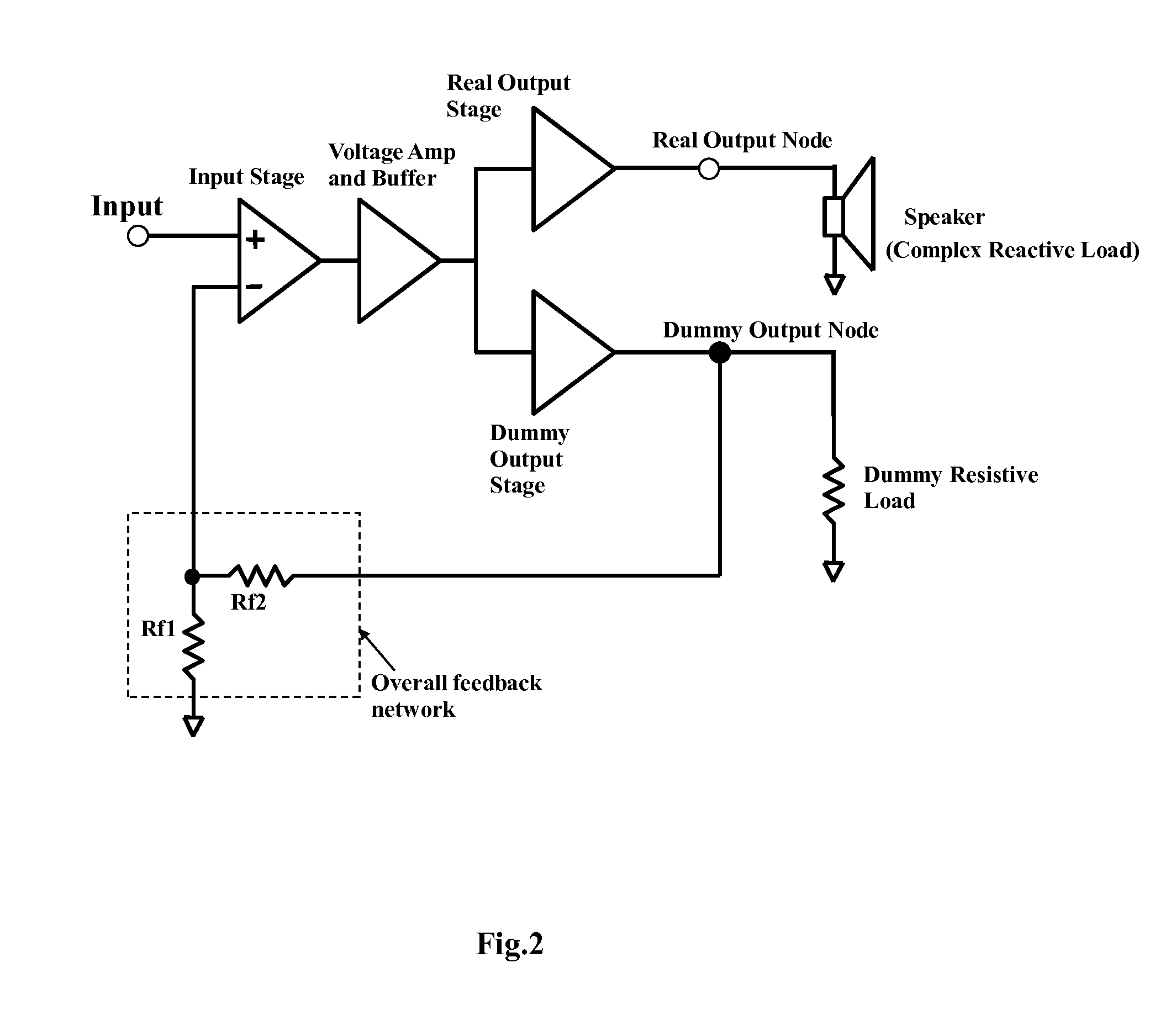 Audio Power Amplifier with Feedback-Shifting Technology