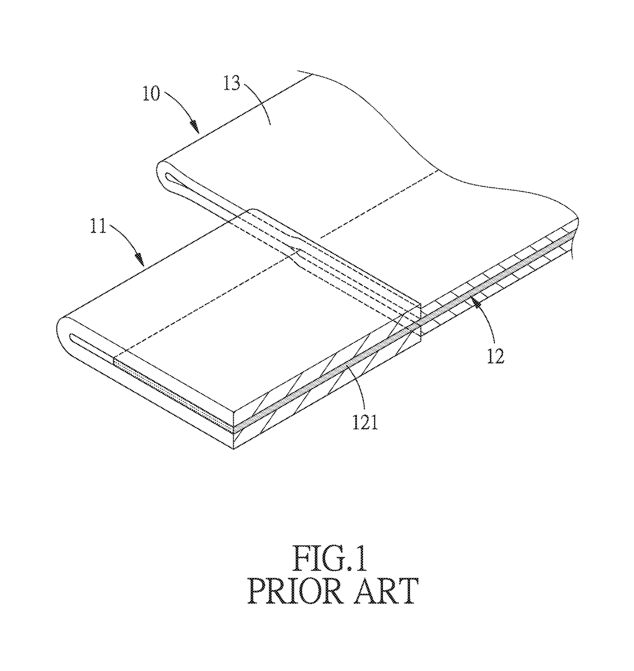 Method and package for packaging a thermal conductive strip with power supply terminals