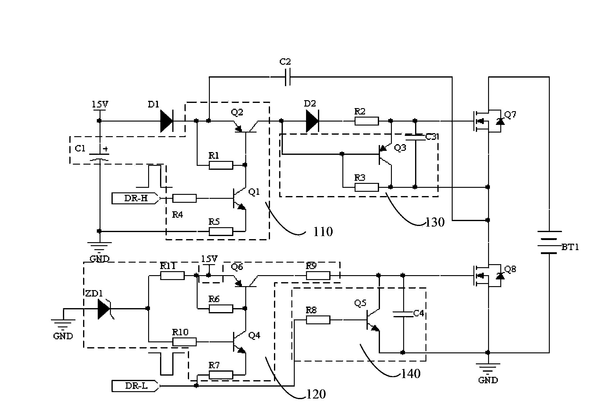 Half-bridge driving circuit