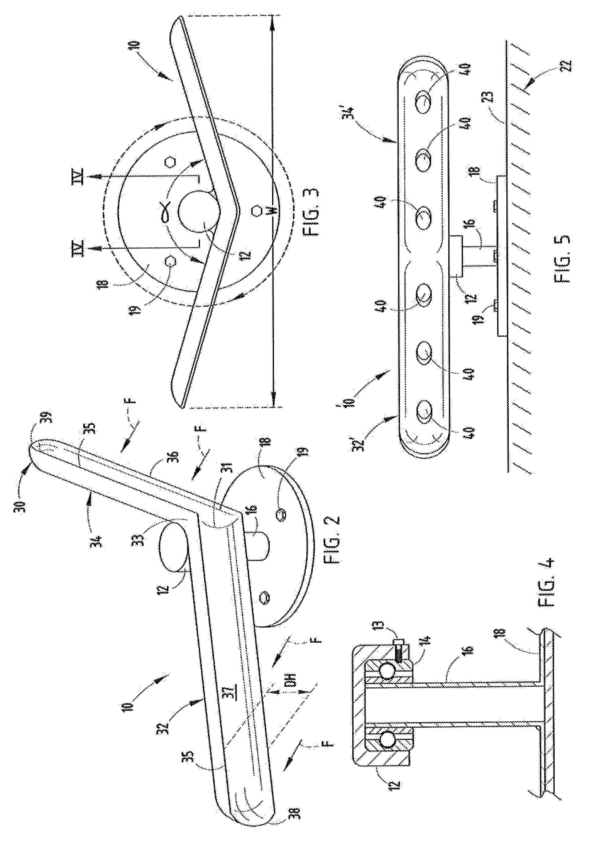 Aerodynamic roof lift-prevention device