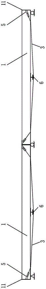 A new type of extension device for prestressed continuous bamboo and wood beams