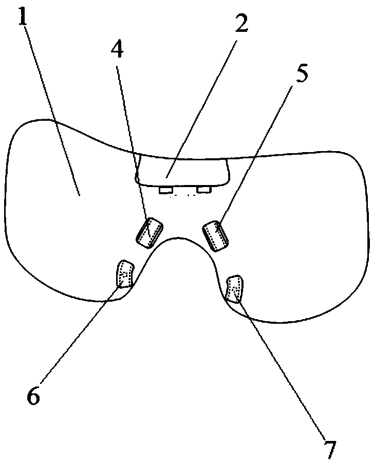 Information monitoring eye shield for blood oxygen measurement