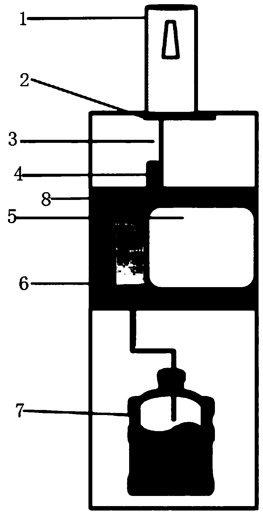 Electronic refrigeration type water bar machine with refrigerating chamber