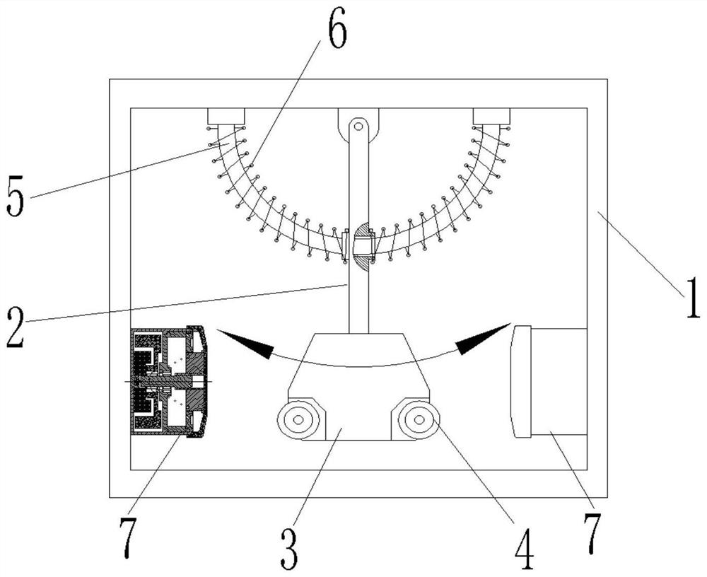 Ship-borne impact type swing drive wave generator