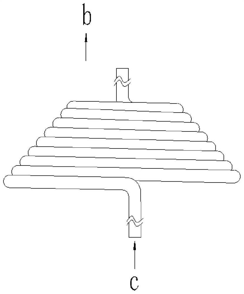 Water-cooled wall gasification furnace adopting natural circulation and forced circulation separately and cooling method