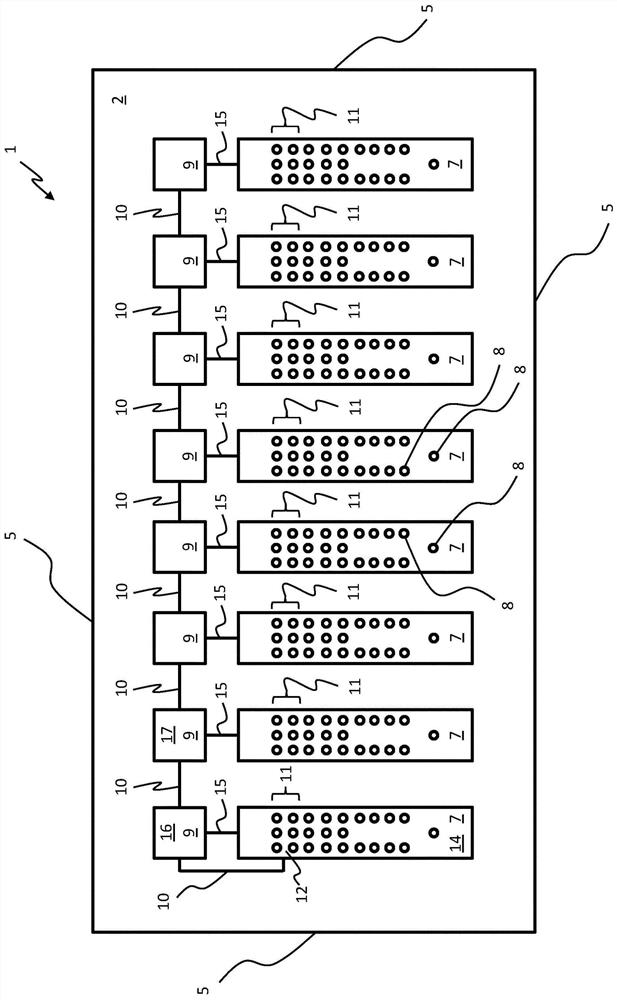 Base module and functional module for an electrical enclosure system, and electrical enclosure system