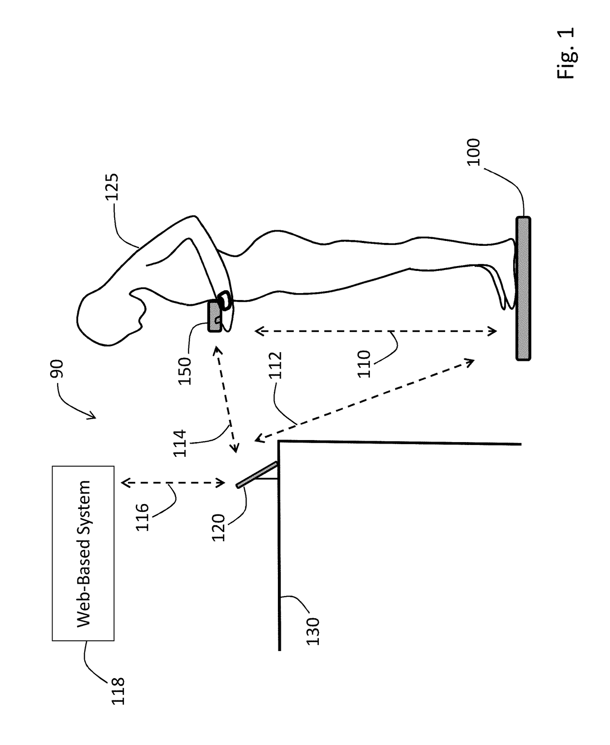 Physiological monitoring system featuring floormat and handheld sensor