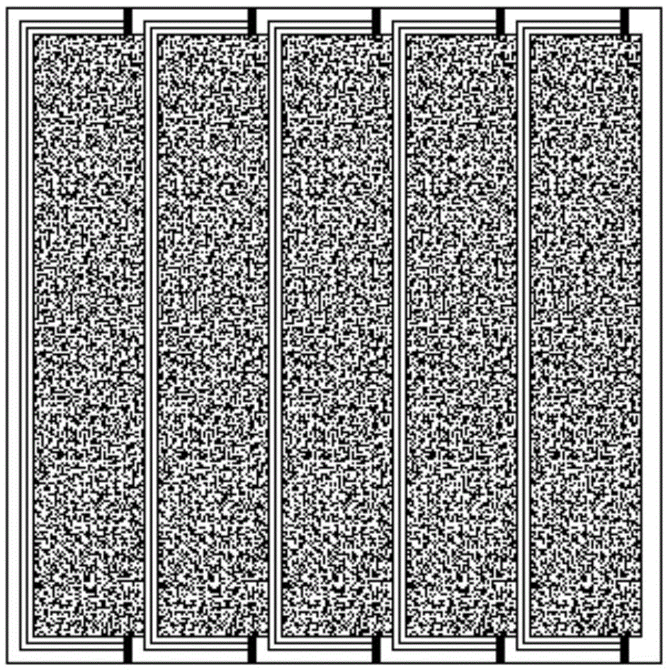 Method for preparing large-area and all-solid-state perovskite mesoscopic solar cell and product