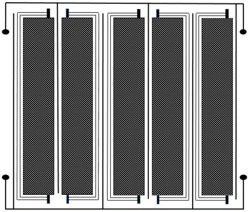 Method for preparing large-area and all-solid-state perovskite mesoscopic solar cell and product