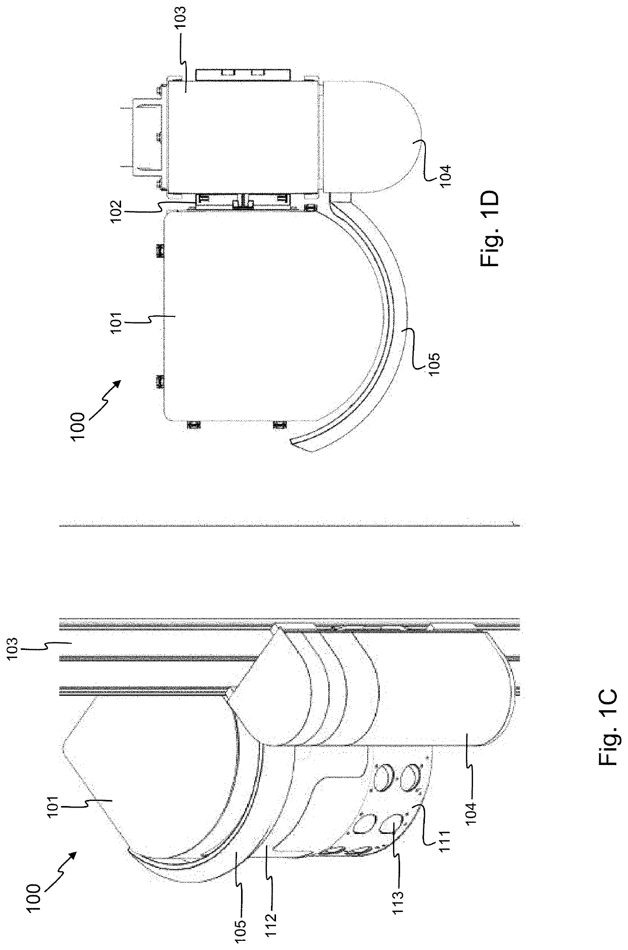 A container scanning system with washing station