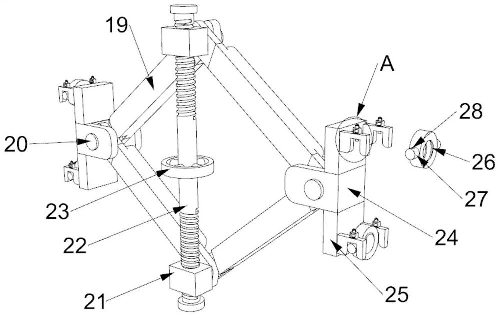 Formwork fastening device for aluminum formwork construction in constructional engineering