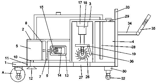 Efficient soil loosening device for planting juicy peaches