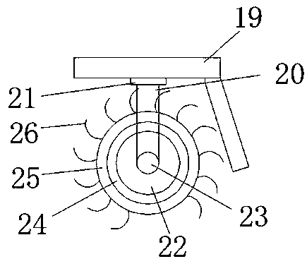 Efficient soil loosening device for planting juicy peaches