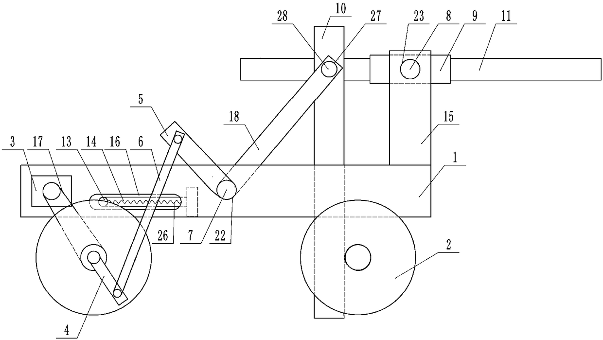 Perforating device for vegetable planting