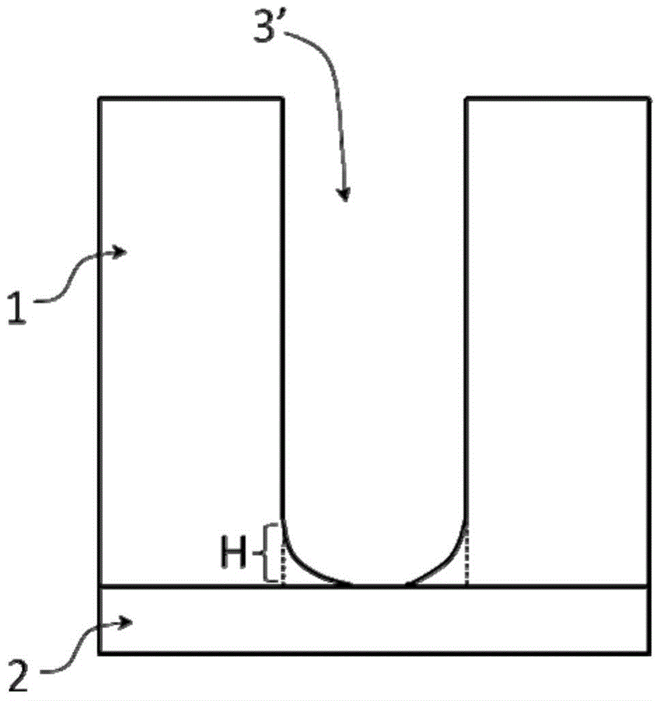 Method of restraining notch appearing at bottom of hole during etching process, and hole forming method