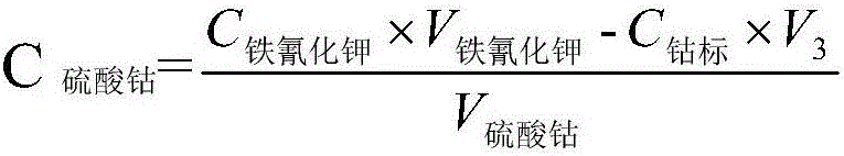 Chemical determination method for contents of cobalt and manganese in cobalt-manganese raw material