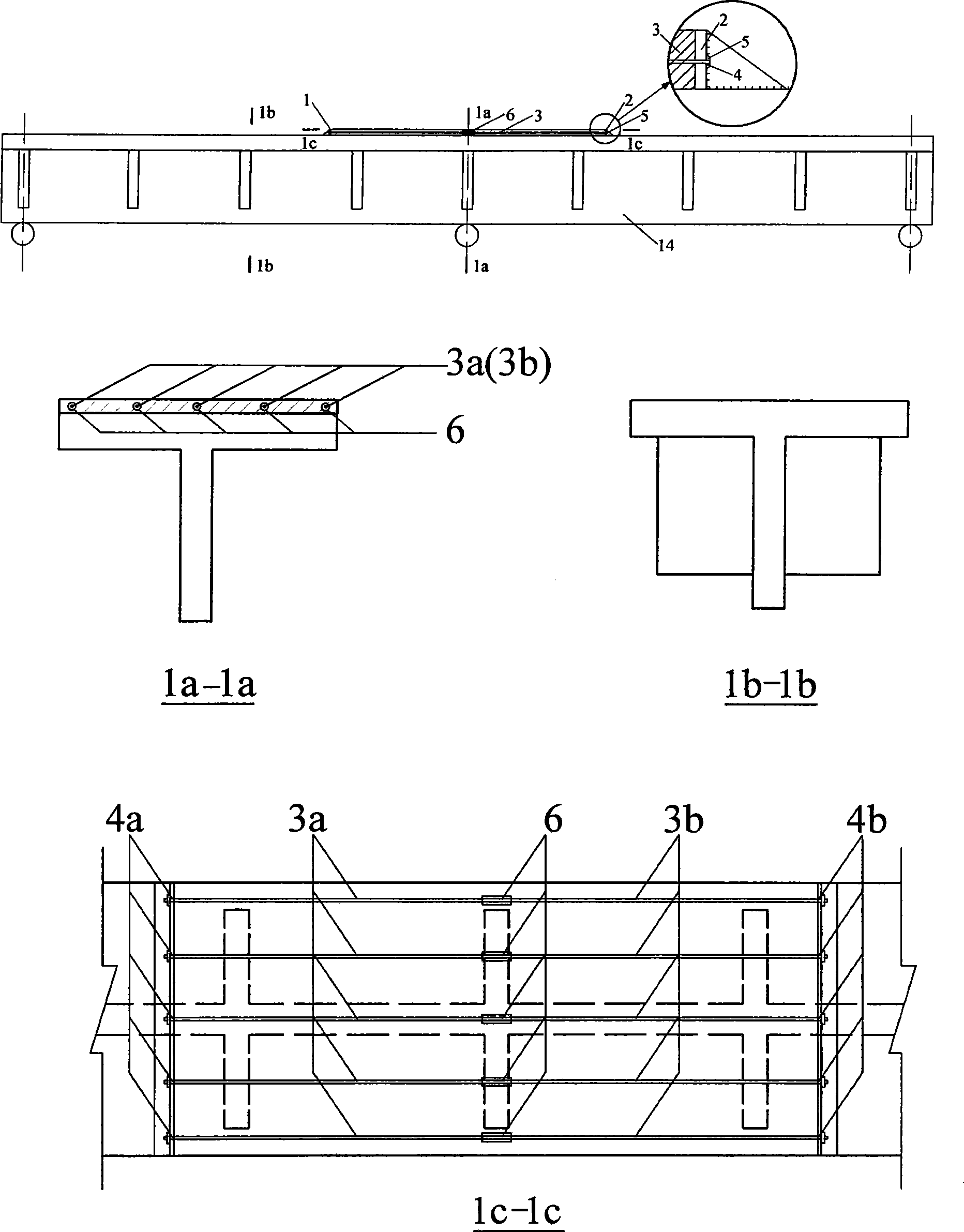 Pretensioning method for converting old simply supported beam bridge into continuous bridge