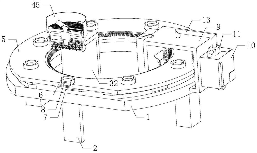 Surface anti-rust treatment equipment for parts used in the processing and manufacturing of hydraulic turbines