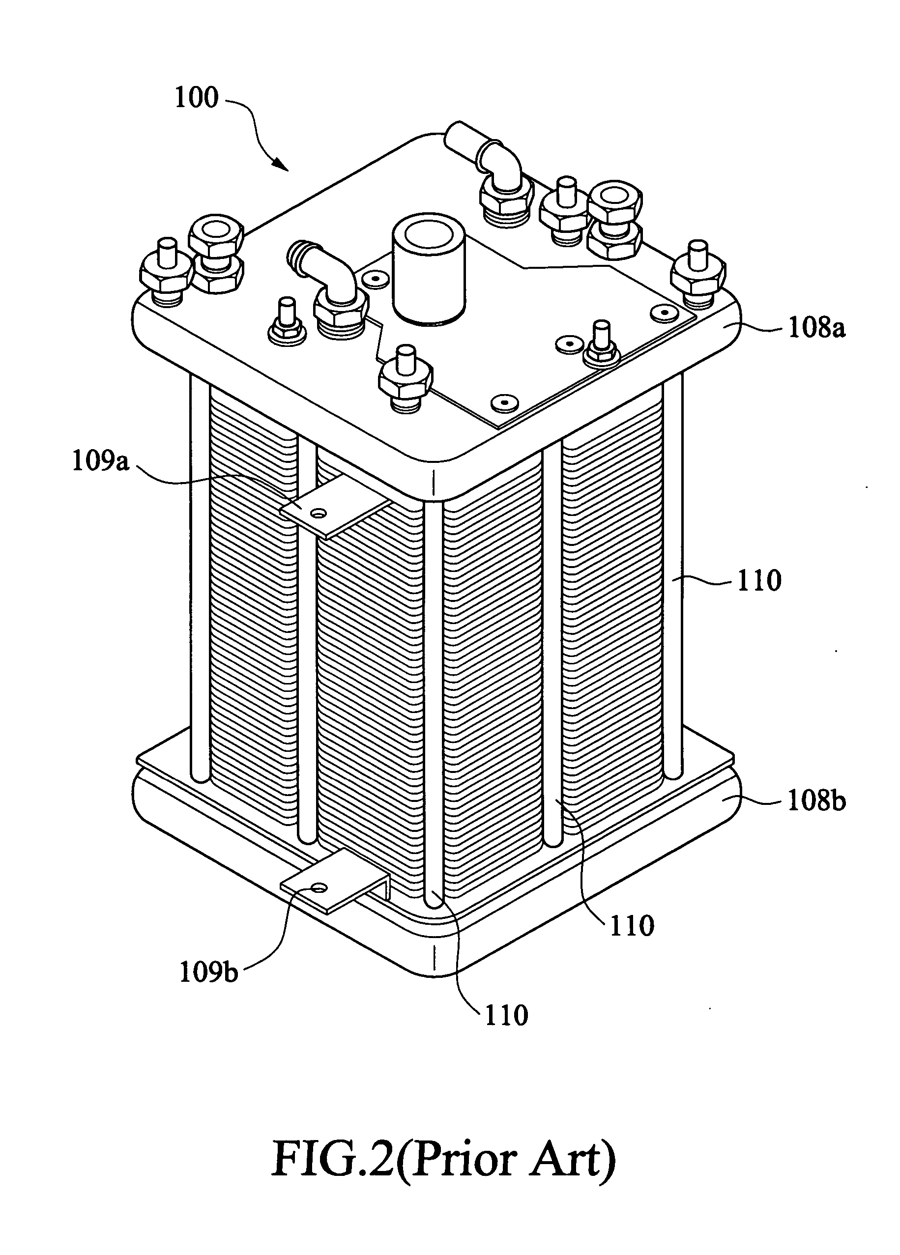 Sealing structure for sealing separator plates of fuel cell modules