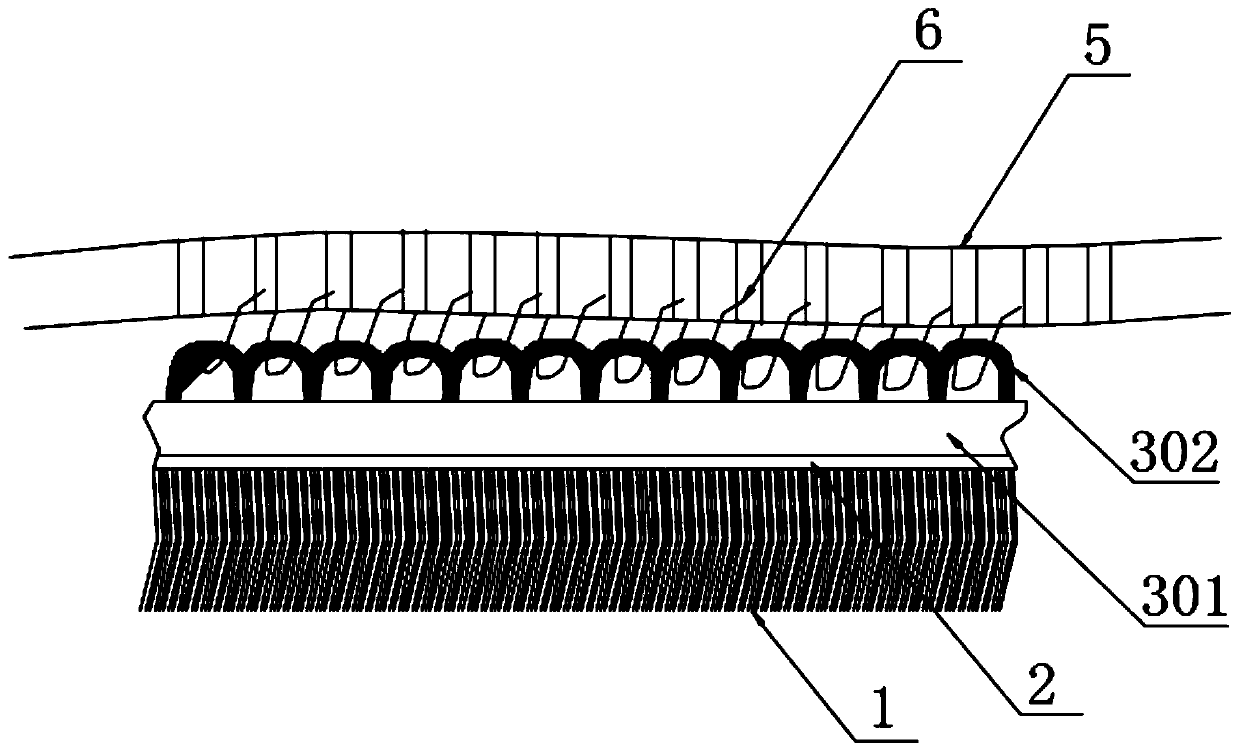 Lace hair weft and production process thereof