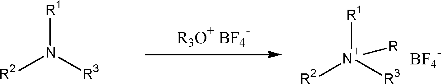 Preparation method of high-purity alkylammonium tetrafluoroborate for super capacitor