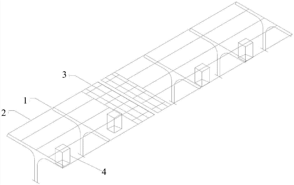 Double-glass double-faced photovoltaic car shed power generation system with rainproof function