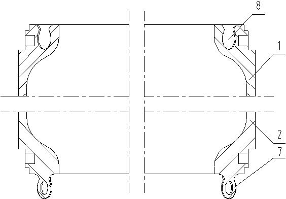 Industrial airtight container and connection method thereof