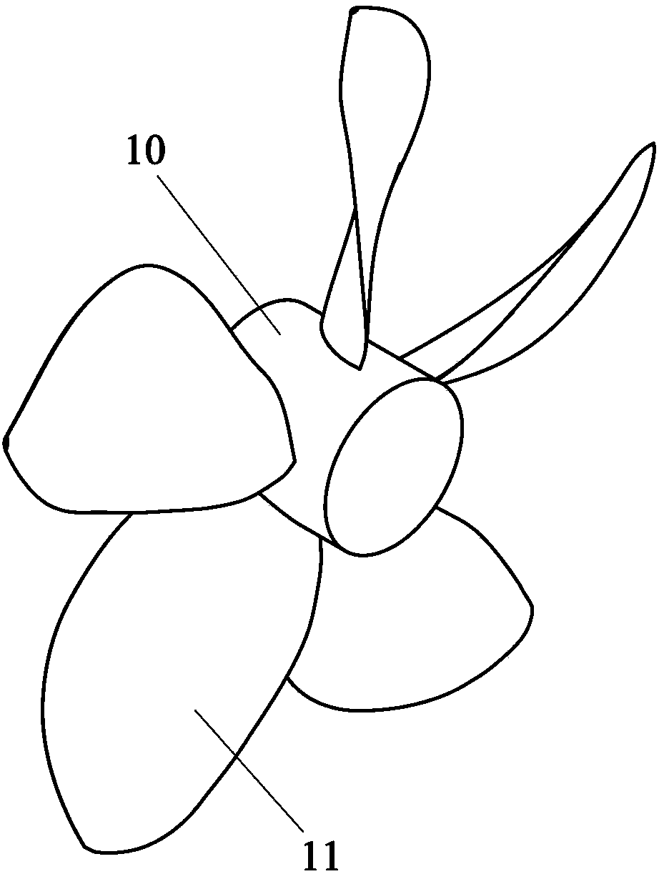 Combined propeller blade structure