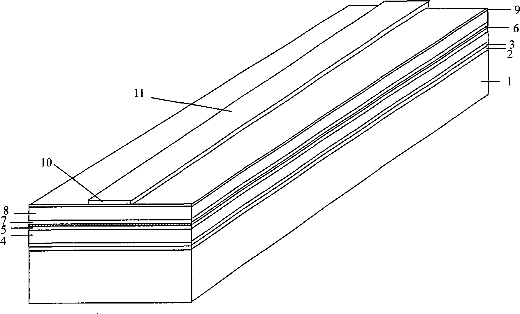 Production method for optical fiber coupling module of glow AlGaInP semiconductor laser