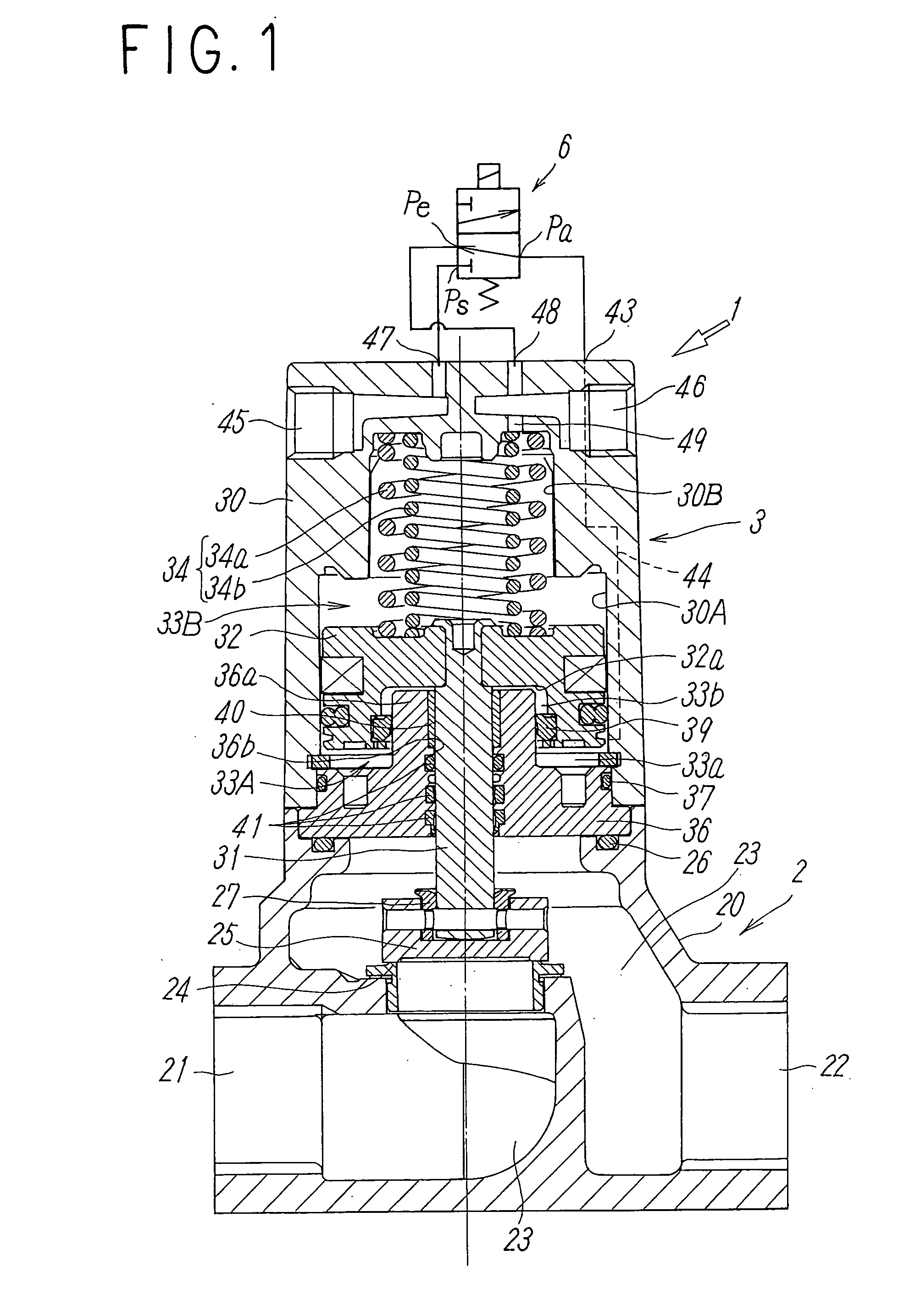 Pilot-type two-port valve