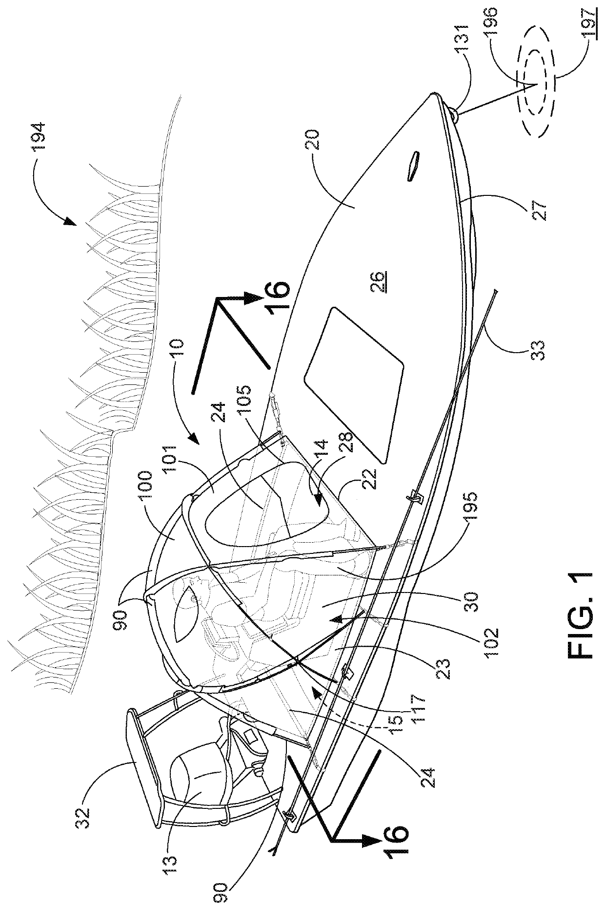 Cockpit covering system and method for skiffs