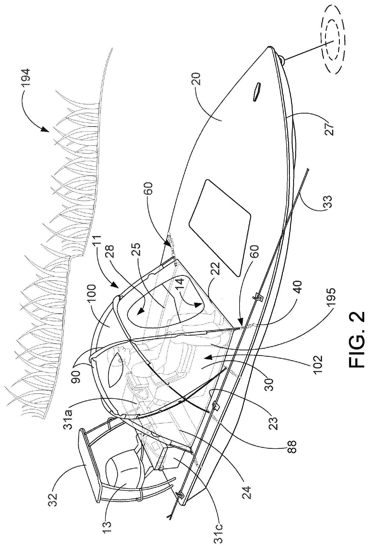 Cockpit covering system and method for skiffs