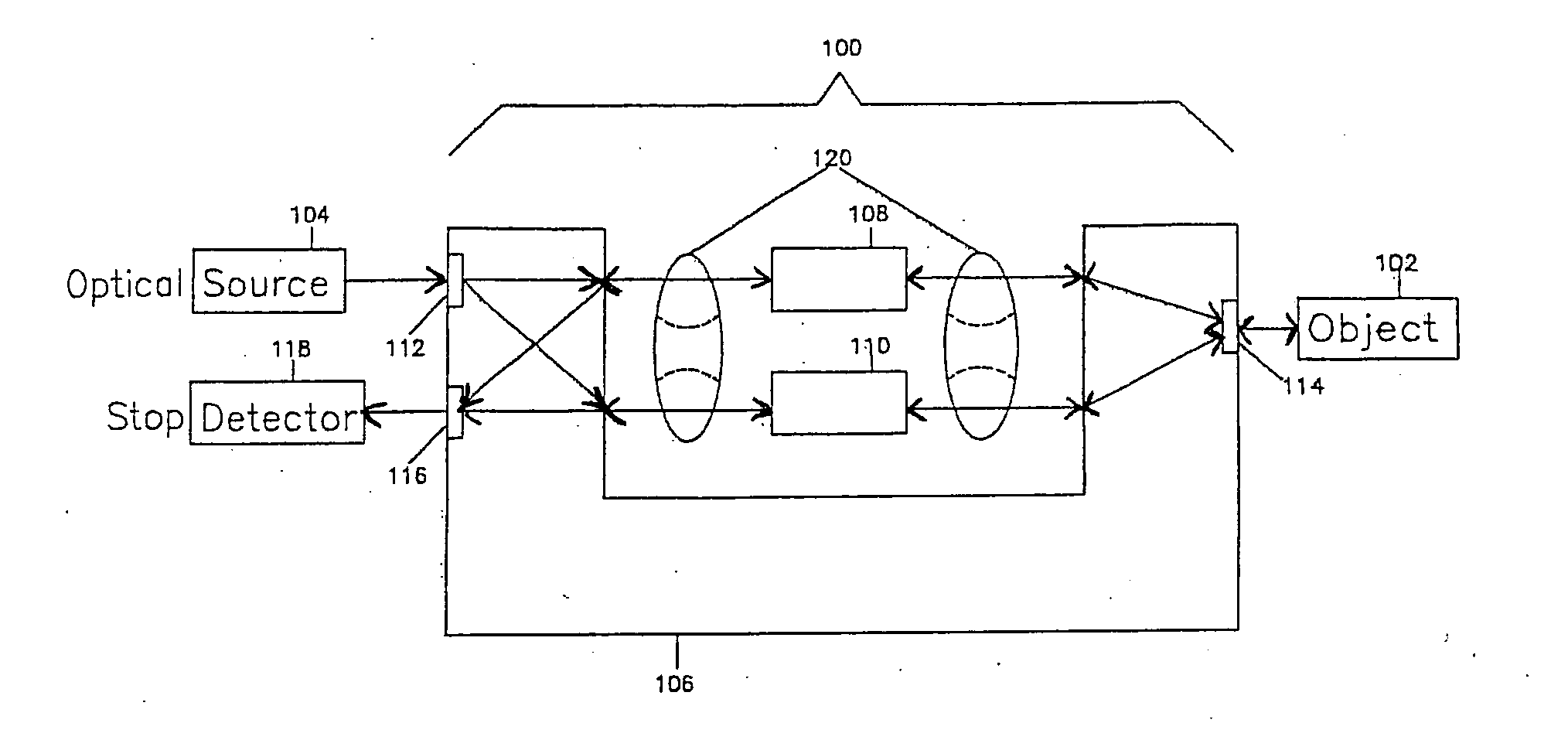 Optical element, measuring apparatus and measuring method