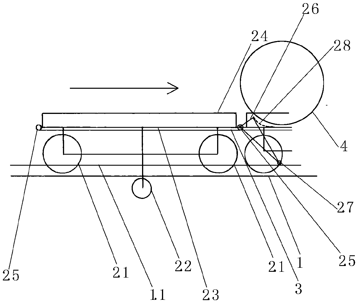 Expressway long upslope vehicle carrying machine