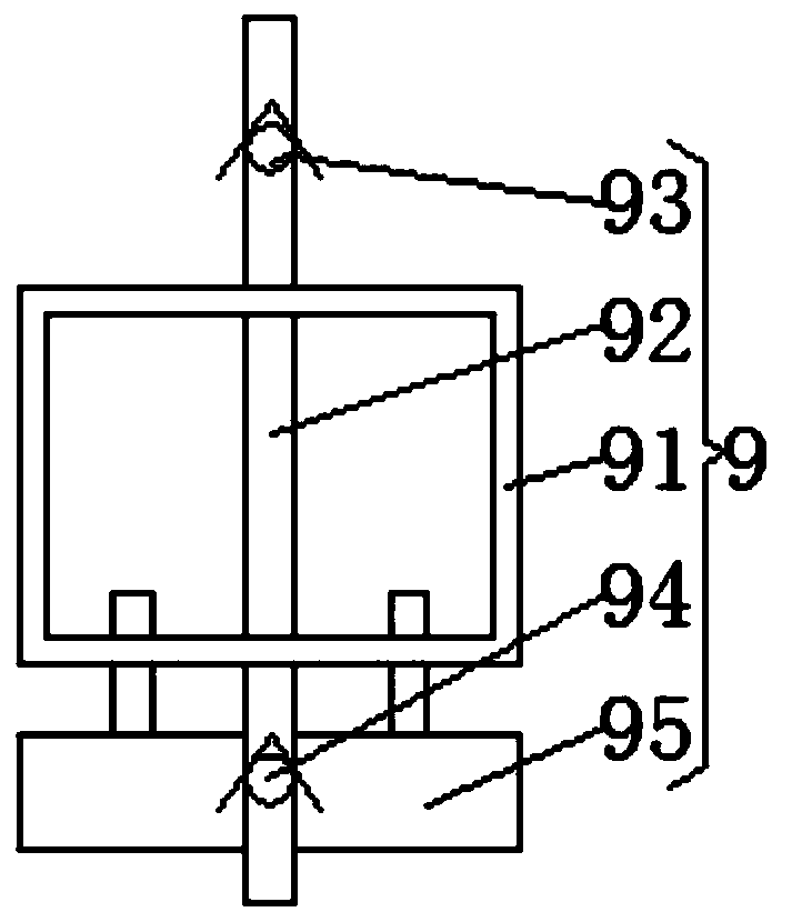 Heavy metal migration device based on electrochemistry