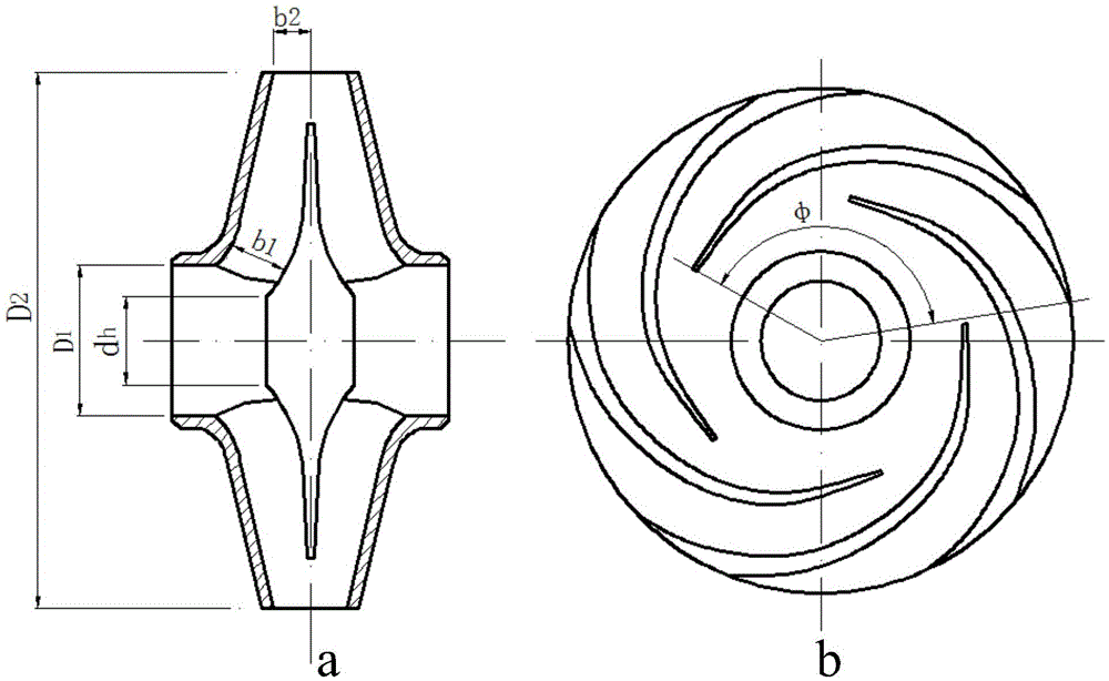 Hydraulic design method for sea water desalination high-pressure booster pump