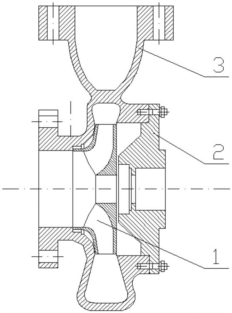 Hydraulic design method for sea water desalination high-pressure booster pump