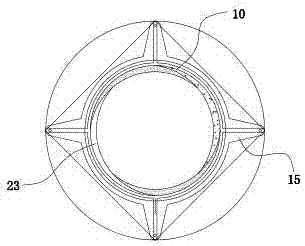 Preset up-regulation-position sleeve type lower rotational flow device