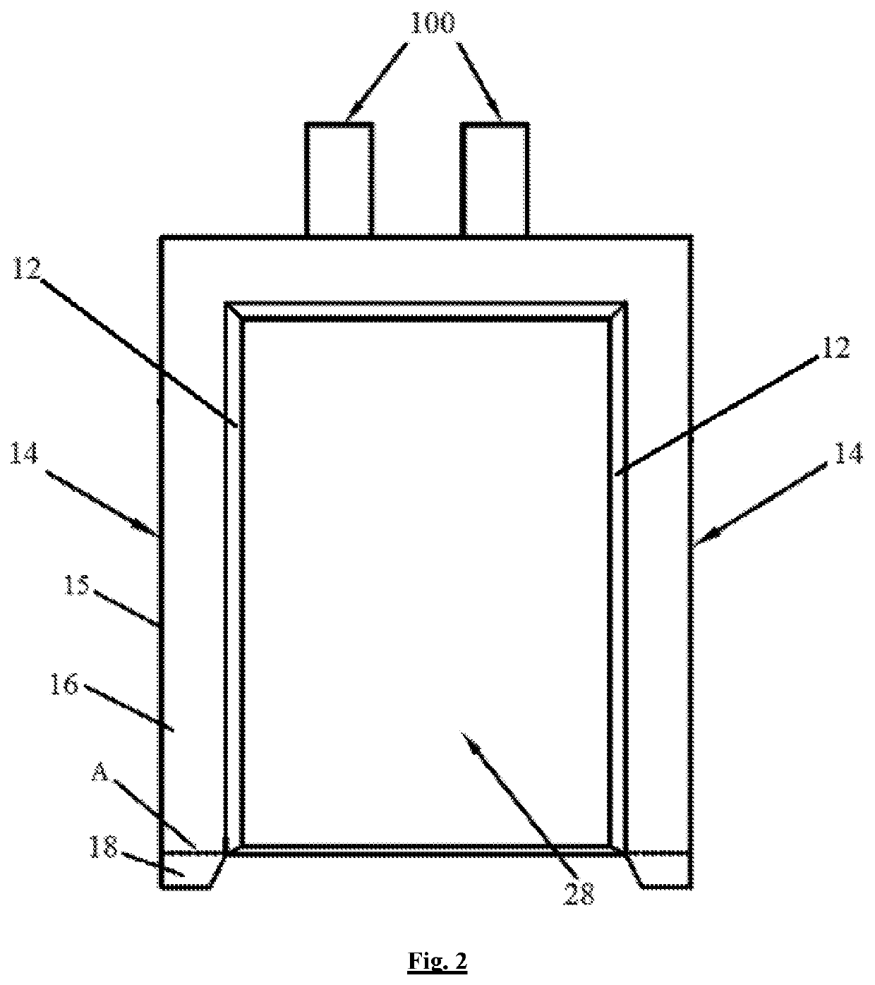 Electrode assembly package structure