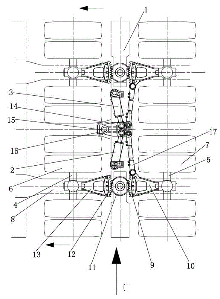 Semi-trailer with accurate steering function